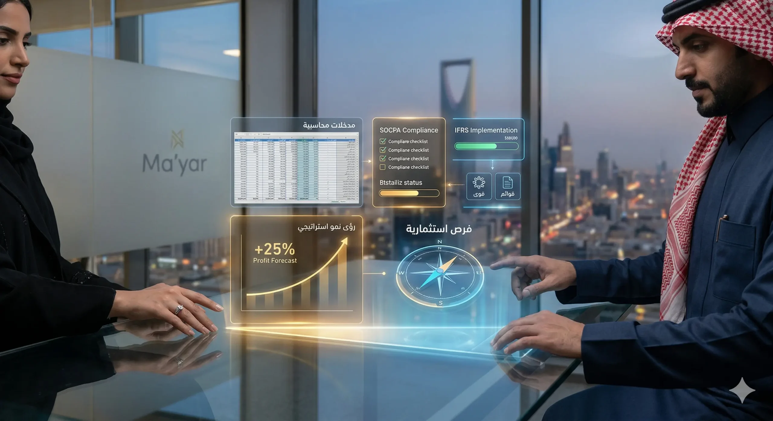 خدمة الاستشارات المالية والمحاسبية في السعودية والخليج