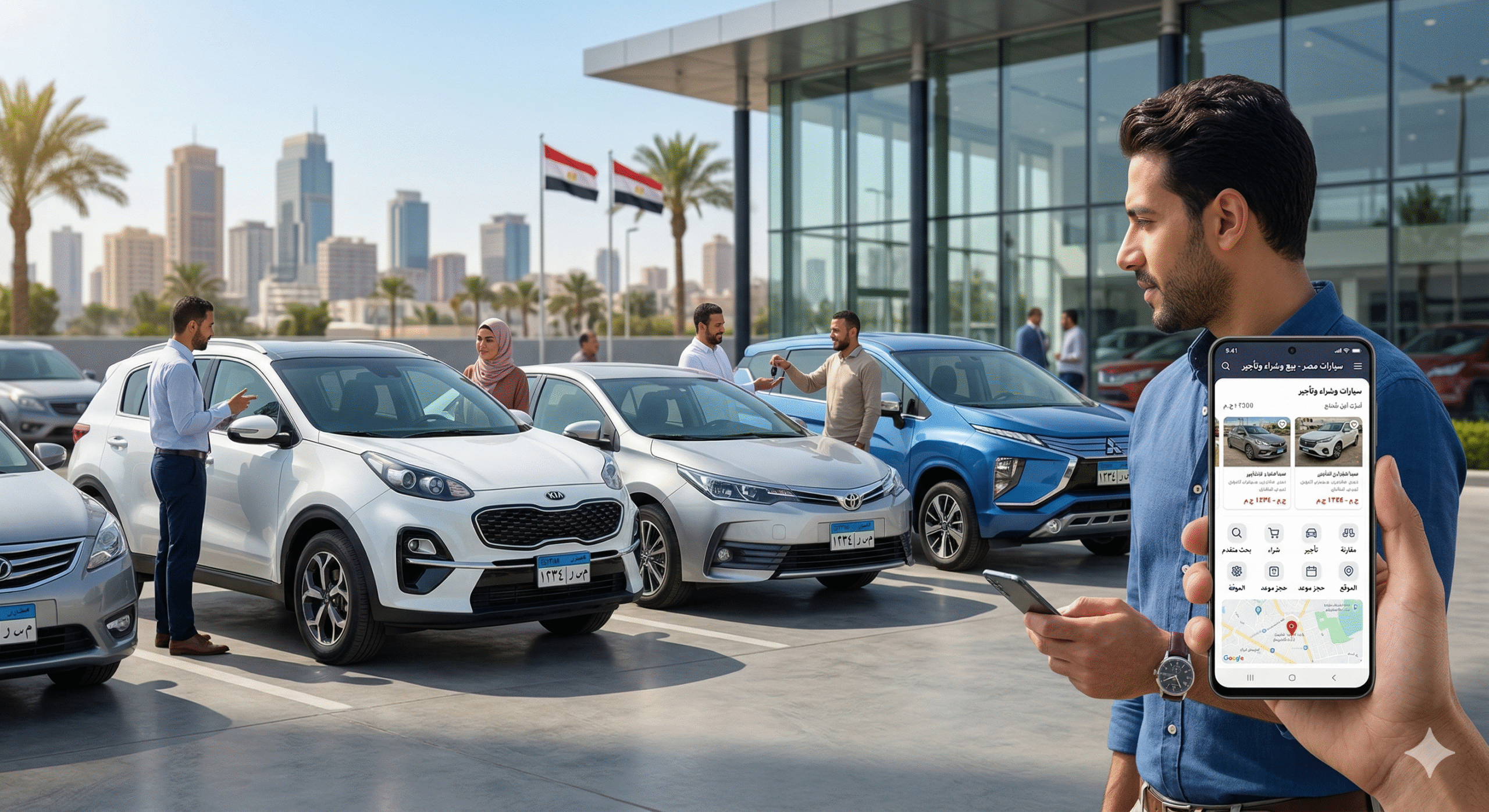 دراسة جدوى تطبيق بيع وشراء وتأجير السيارات المستعملة