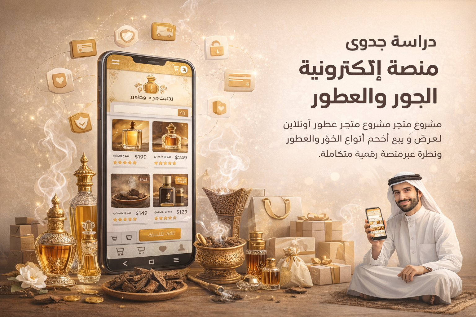 دراسة جدوى منصة إلكترونية لبيع البخور والعطور