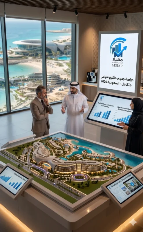 دراسه جدوي منتجع سياحي في السعودية 2026: دليلك الشامل للتكلفة والعوائد