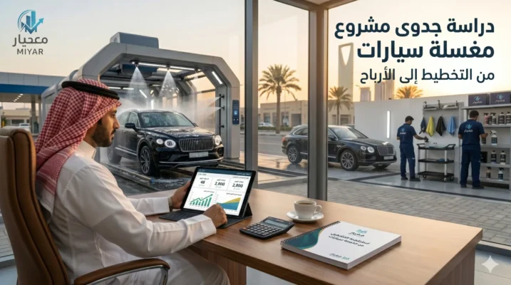 دراسة جدوى مغسلة سيارات في السعودية: تحليل التكاليف والعوائد الاستثمارية في السوق السعودي