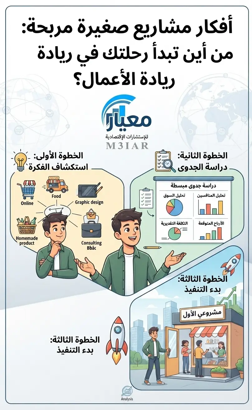 أفكار مشاريع صغيرة مربحة: من أين تبدأ رحلتك في ريادة الأعمال؟